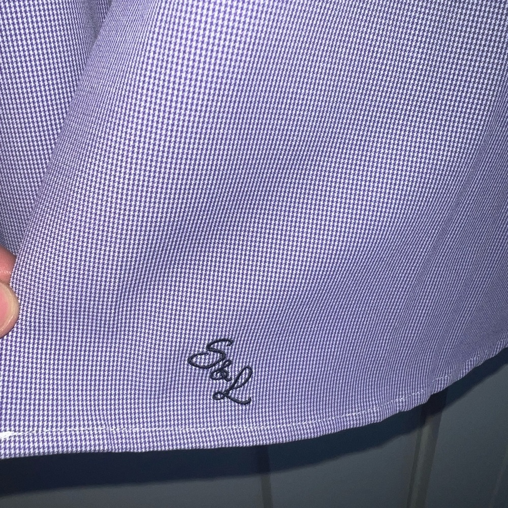 Brand new with tags purple State & Liberty athletic dress shirt. Size XL.